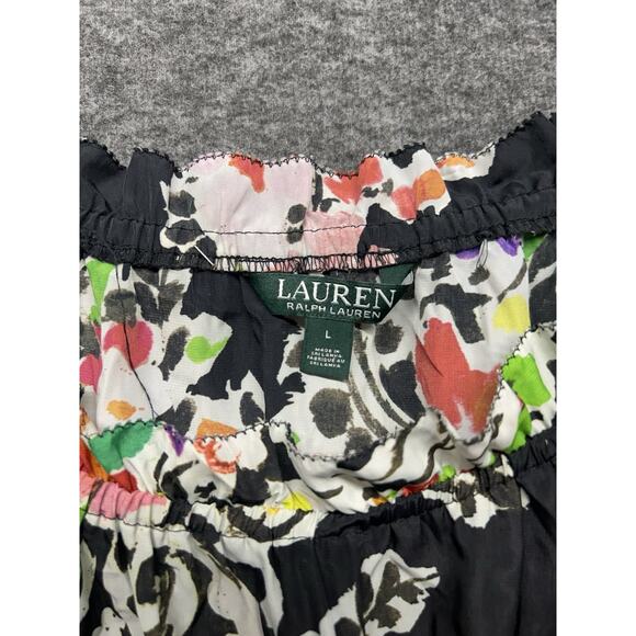 Lauren Ralph Lauren Ordisty Paisley Crepe Blouse Women’s Size Large Peasant Boho - Picture 2 of 6